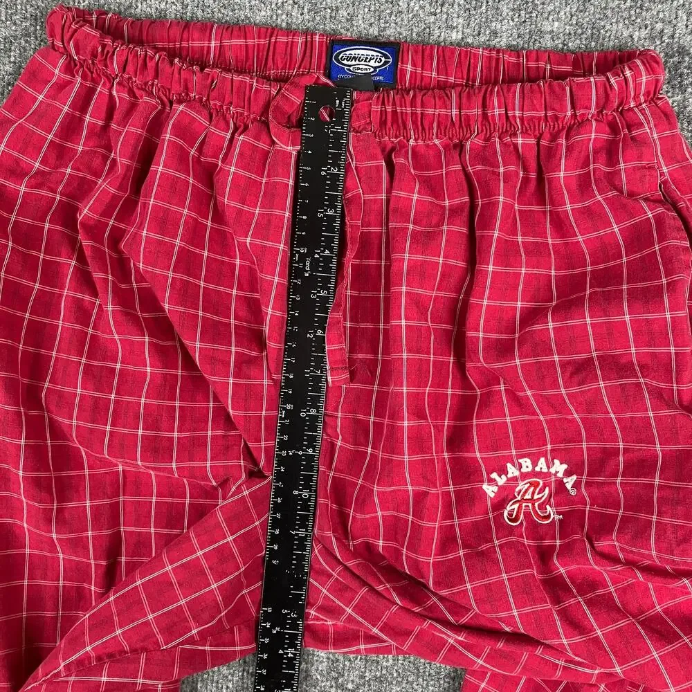 Concepts Sport Pajama Pants Mens‎ Size L Red Plaid Lounge Sleepwear Drawstring